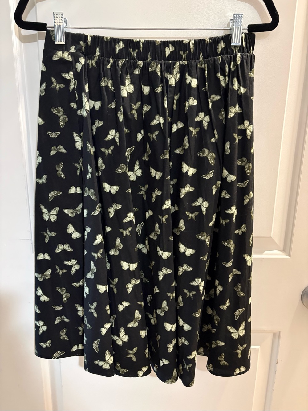 Thorn & Fable Butterfly Print Skater Skirt | Size M | Cottagecore Whimsigoth